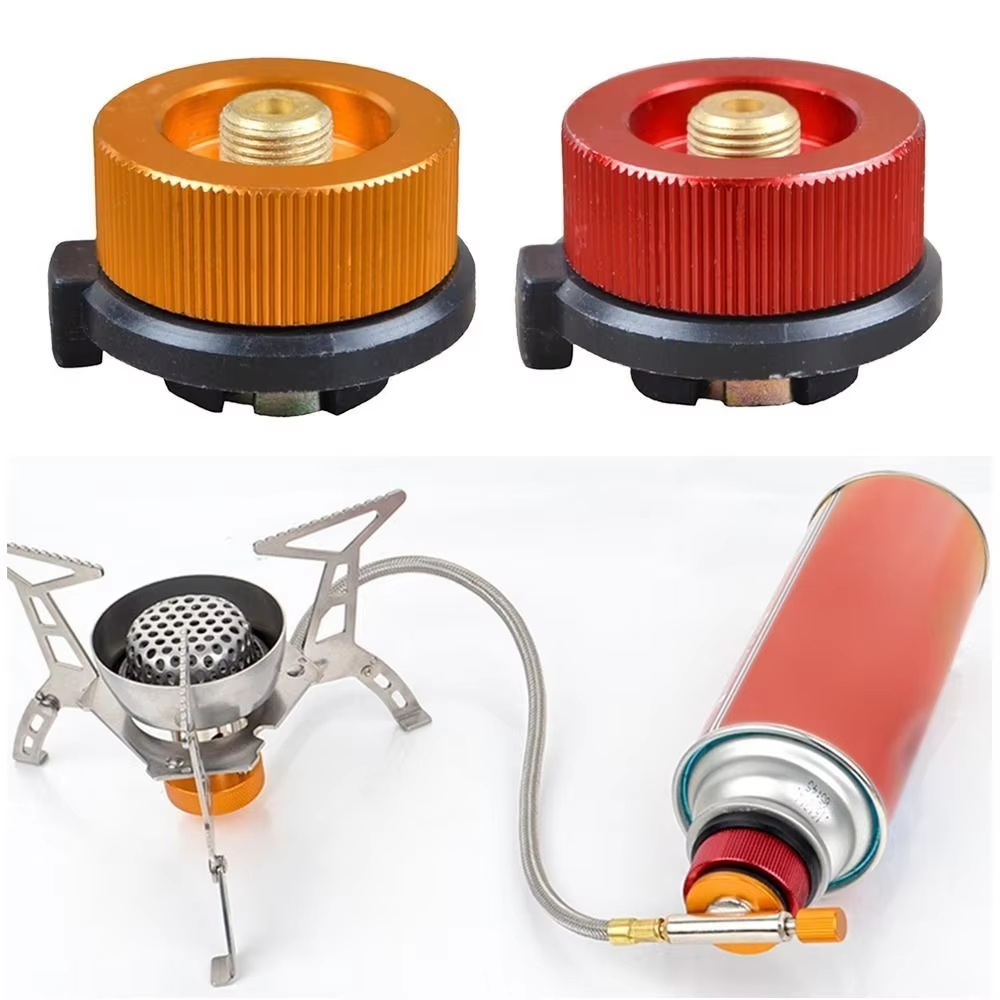 Camping Cooking Jet - アウトドアキャンプハイキングストーブバーナー分割型炉コンバーターコネクターオートオフガスカートリッジタンクシリンダーアダプター