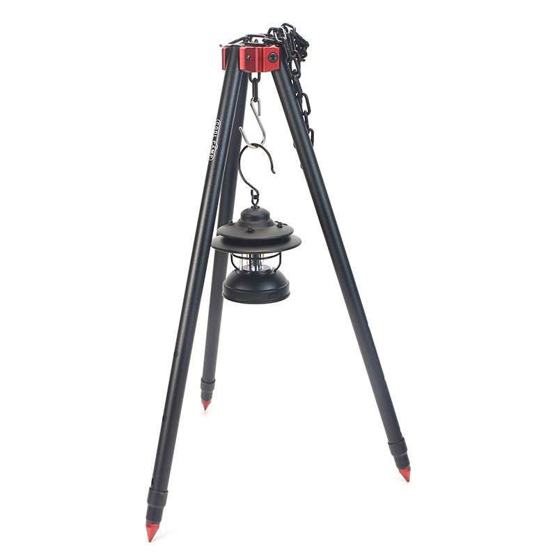 Camping Cooking Pot Tripod - 屋外大型焚き火三脚ポータブルキャンプピクニックキャンプファイヤー調理鍋吊りチェーン三角形サポートスタンドラックアクセサリー
