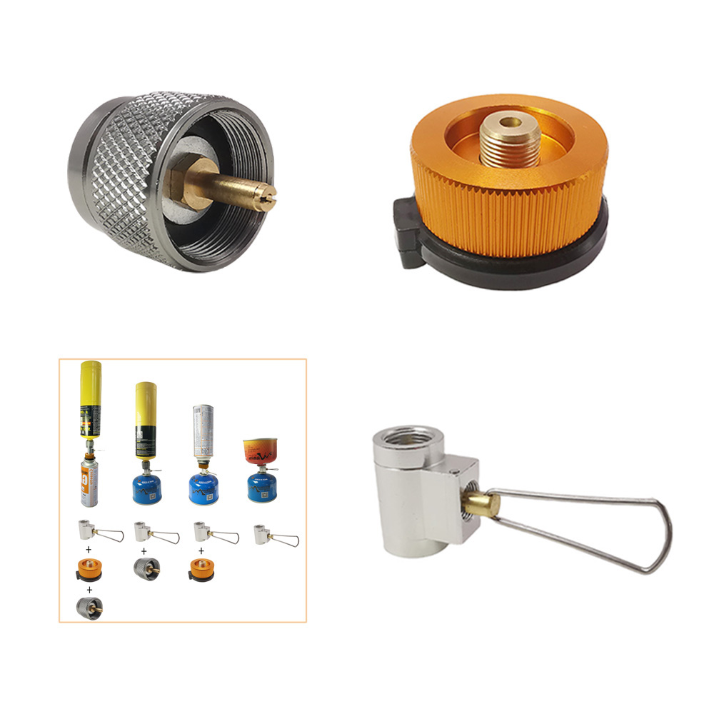 Campfire Cooking - 1Pc キャンプストーブアダプターコンバータブタンキャニスターアダプター詰め替えアダプター EN417 リンダルバルブキャニスターシフター