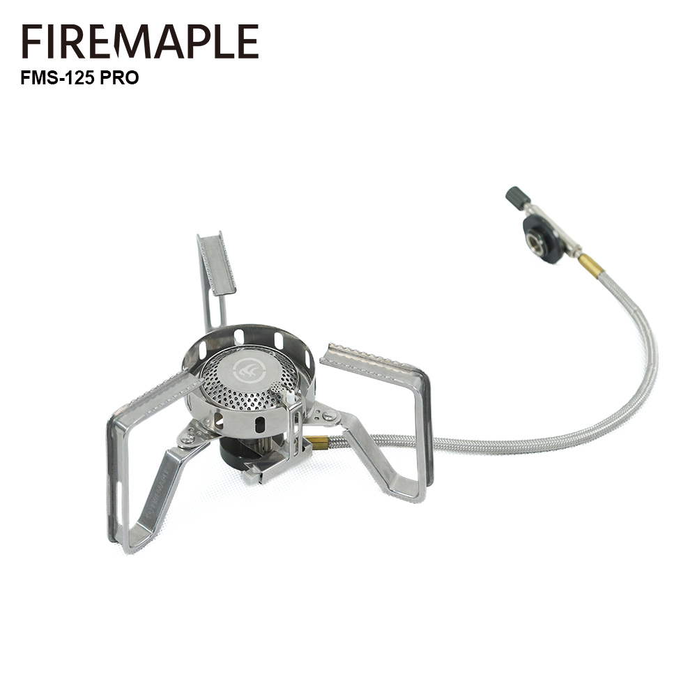Campfire Cooking - ファイヤーマプル防風スプリットガスバーナー、軽量機器、点火装置、屋外ハイキングとキャンプ、3240w、FMS-125PRO
