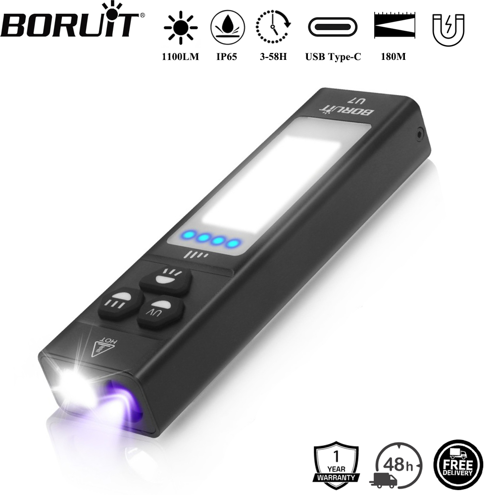 Camping Cooking Fish - BORUiT U7 UV LED EDC懐中電灯 1100LM