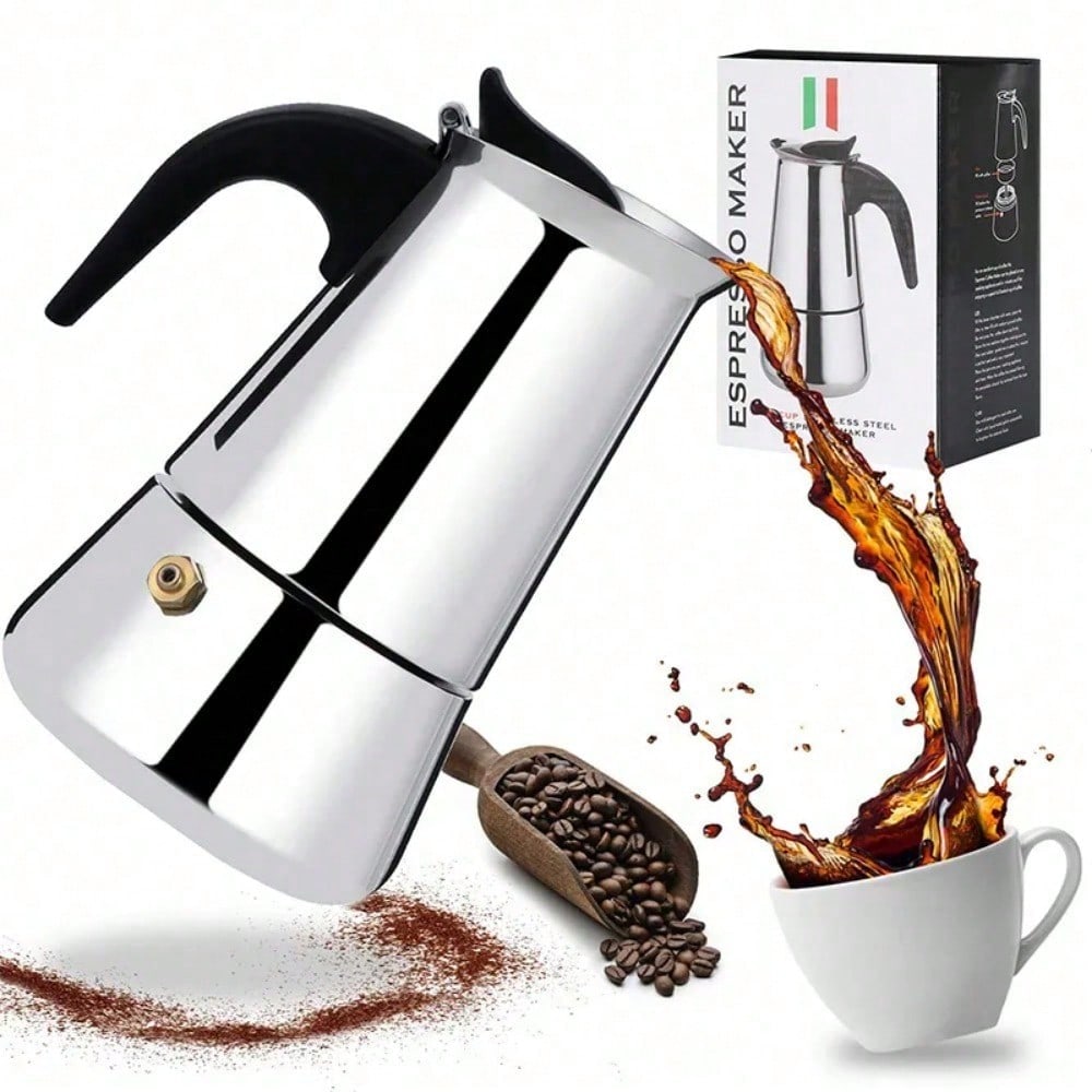 Camping Cooking Accessories - 12 カップコーヒーメーカーステンレス鋼エスプレッソメーカー 600 ミリリットルモカポットエスプレッソメーカー家庭用キッチンキャンプコーヒーポット