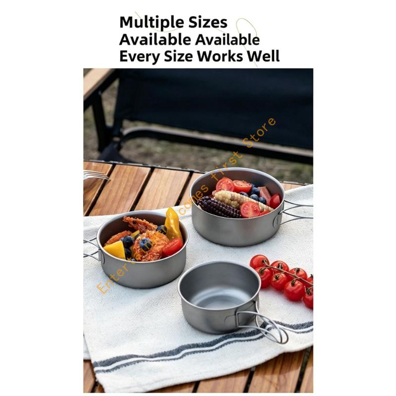 Camping No Cooking Meals - キャンプフードやトレイル用の金属ボディ付きバックパッキングボウル 55KD