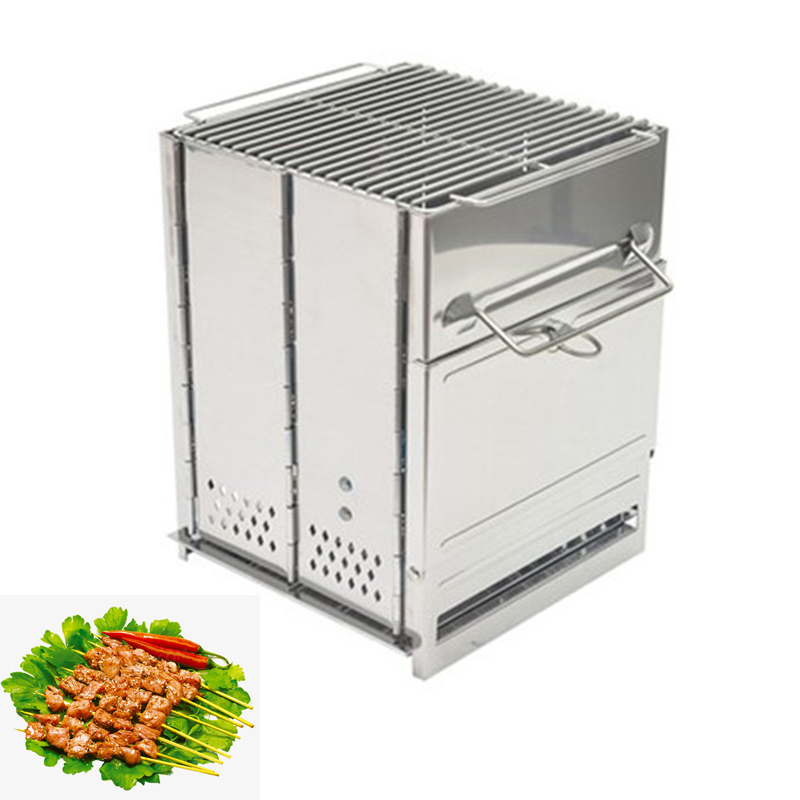 Camping Cooking Accessories - ウッドストーブ アウトドア キャンプ用品 分解可能なポータブルピクニックストーブ クロスボーダー クッキングガーナーアクセサリー