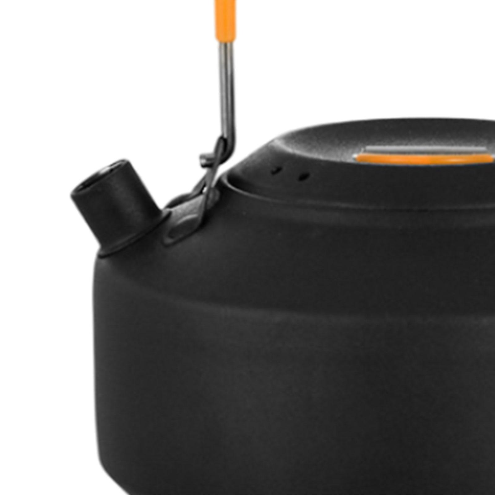 Camping Cooking Pot With Lid - ポータブルキャンプケトルコーヒーポット ハンドルと蓋付き キッチン用品 ティーポット キャンプファイヤー バーベキュー