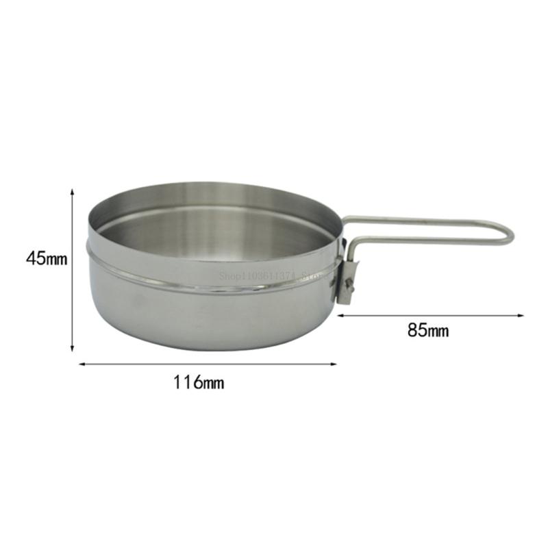 Camping No Cooking Meals - 蓋付きディープキャンプクックポット、熱湯用の金属製アウトドアポット、日中はベイルワイヤーとサイドグリップ付きの簡単なキャンプ料理