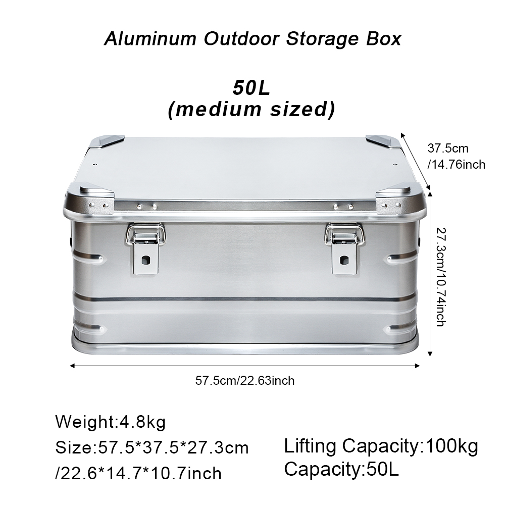 屋外用アルミニウム合金収納ボックス,大容量収納バッグ,ハイキ - Camping Cooking Box のレビューと価格