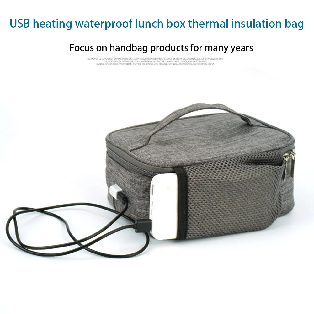 USB電気加熱食品断熱ランチバッグ,ミニ弁当箱,加熱保温バッ - Camping Cooking Accessories のレビューと価格