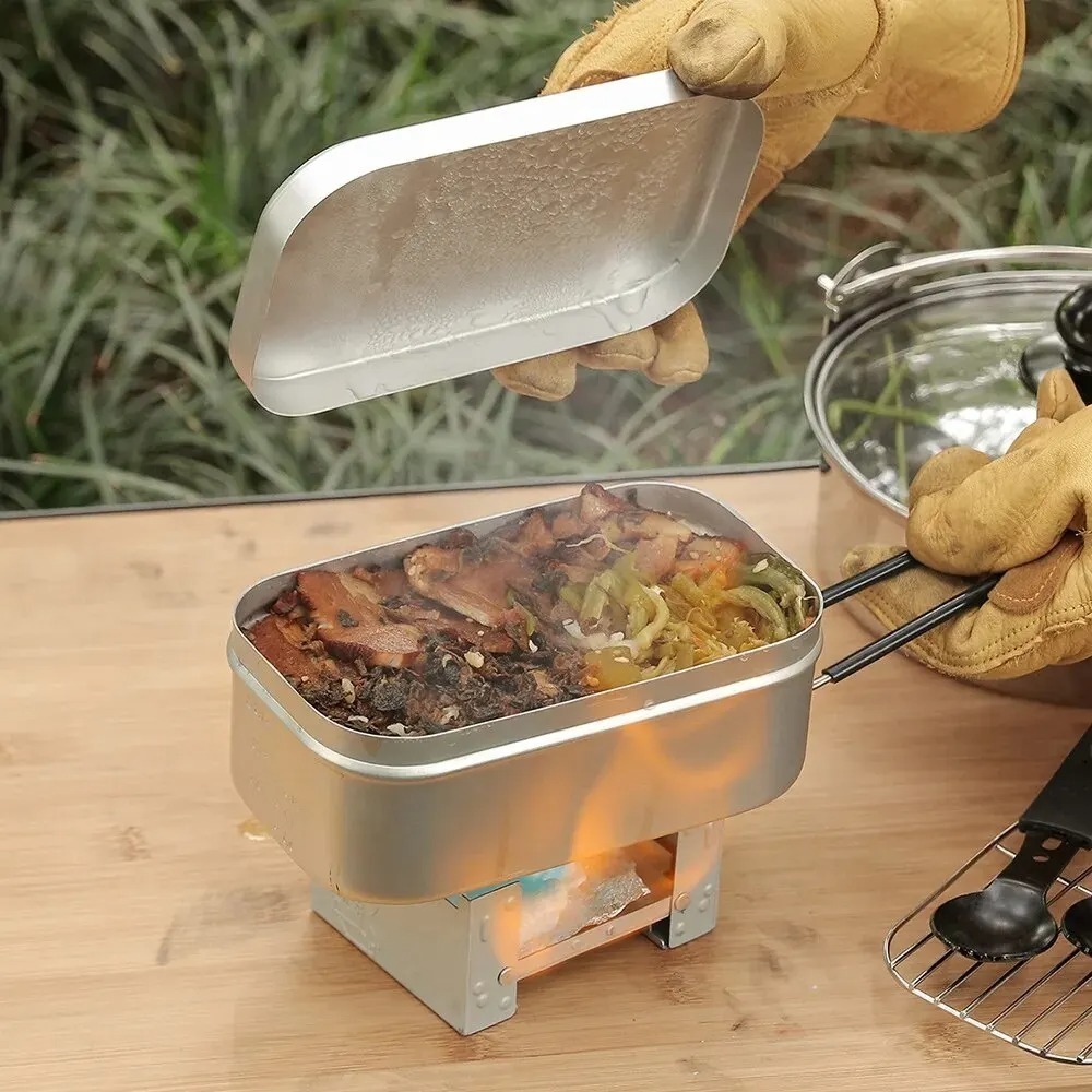 超軽量食器 キャンプ調理器具 ランチボックス 調理鍋 ピクニ - Camping Cooking Box のレビューと価格