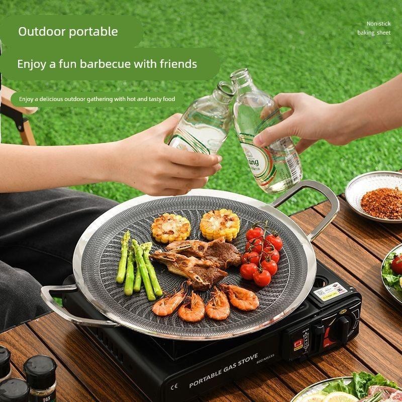 316ステンレス鋼多機能調理BBQグリルパン、キャンプ、家庭 - Camping Cooking Pot Stainless Steel のレビューと価格