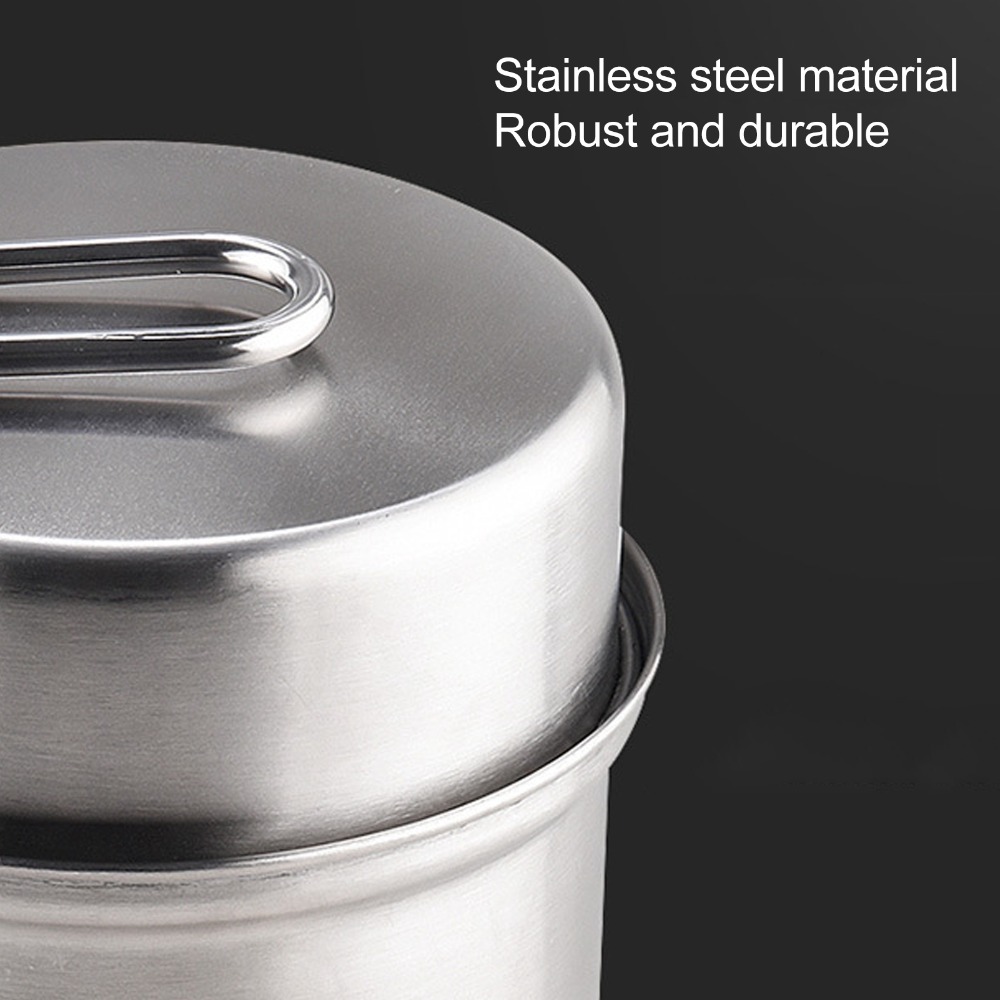 耐久性のあるステンレス鋼キャンプ調理器具セットノンスリップサ - Camping Cooking Pot Stainless Steel のレビューと価格
