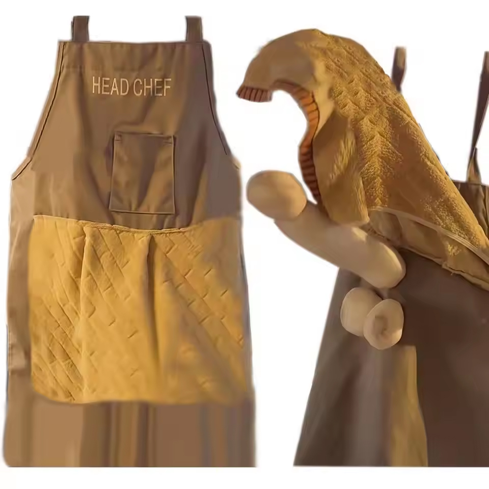 ホットシェフのいたずらエプロン、ポケット付きクリエイティブな - Camping Cooking Apron のレビューと価格