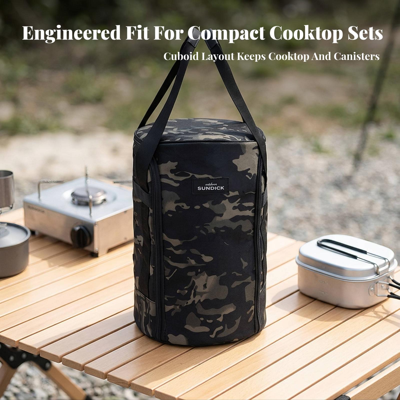 キャンプクッカー用キャリーバッグ（ハンドル付き）コンパクトな - Camping Cooking Handle のレビューと価格