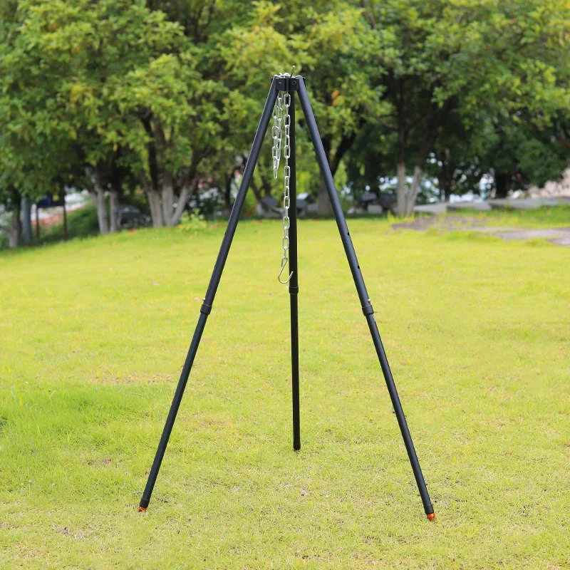 屋外調理用三脚、キャンプ、ピクニック、キャンプファイヤー、ク - Camping Cooking Pot Tripod のレビューと価格