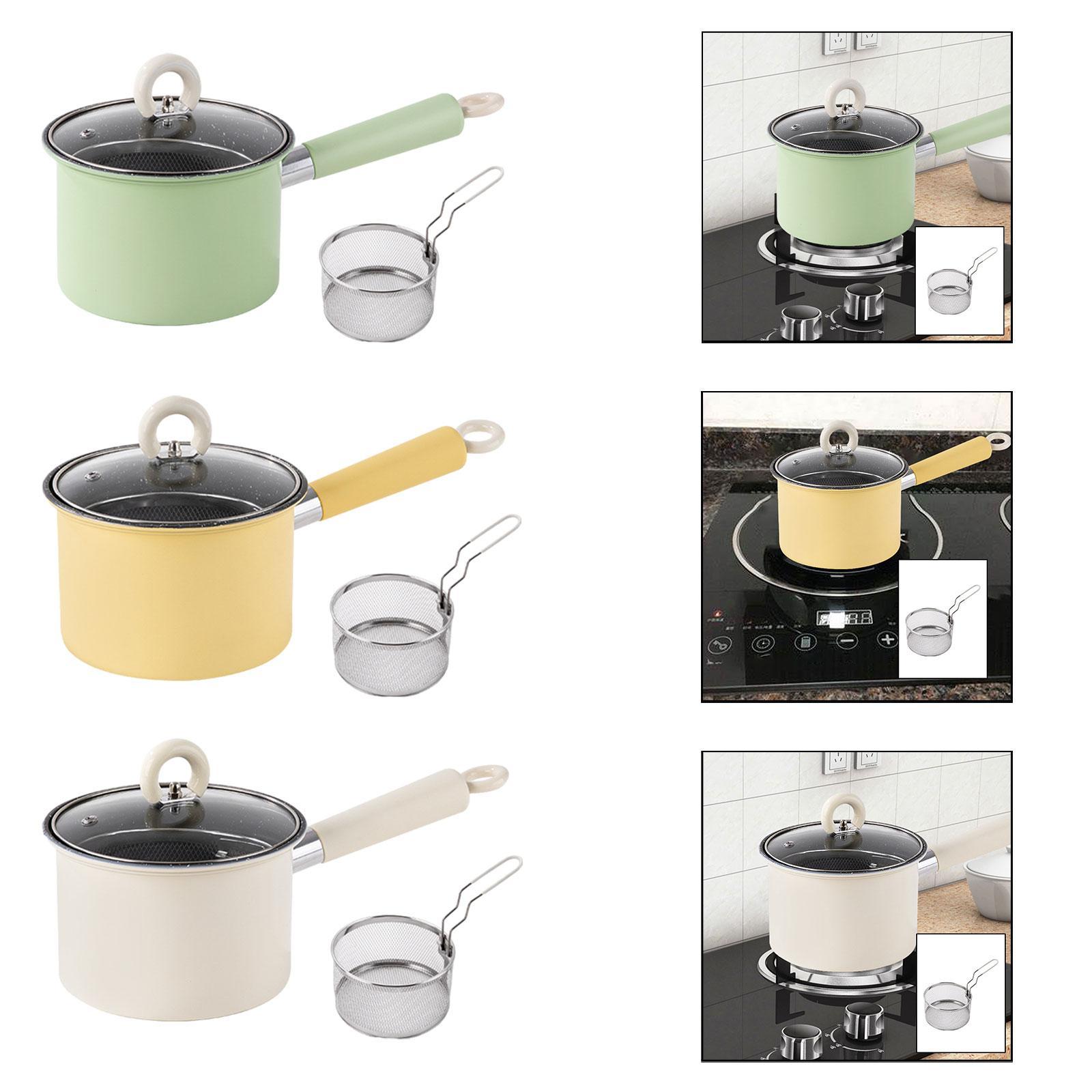 ほとんどのコンロに対応した揚げ鍋、ストックポット、ソースパン - Camping Cooking Pot With Lid のレビューと価格