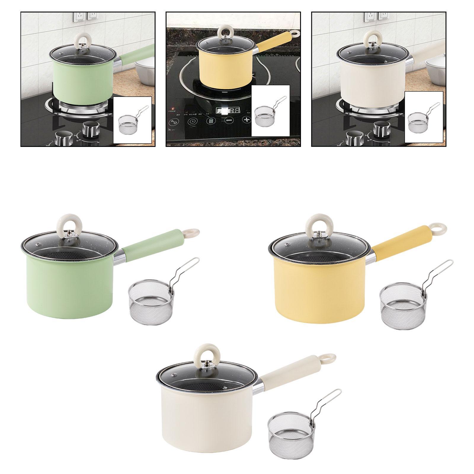 ほとんどのコンロに対応した揚げ鍋、ストックポット、ソースパン - Camping Cooking Pot With Lid のレビューと価格