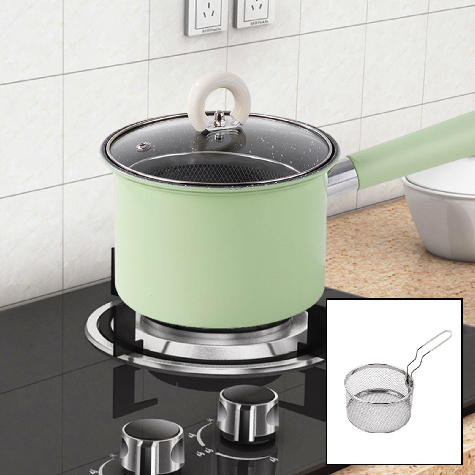 ほとんどのコンロに対応した揚げ鍋、ストックポット、ソースパン - Camping Cooking Pot With Lid のレビューと価格