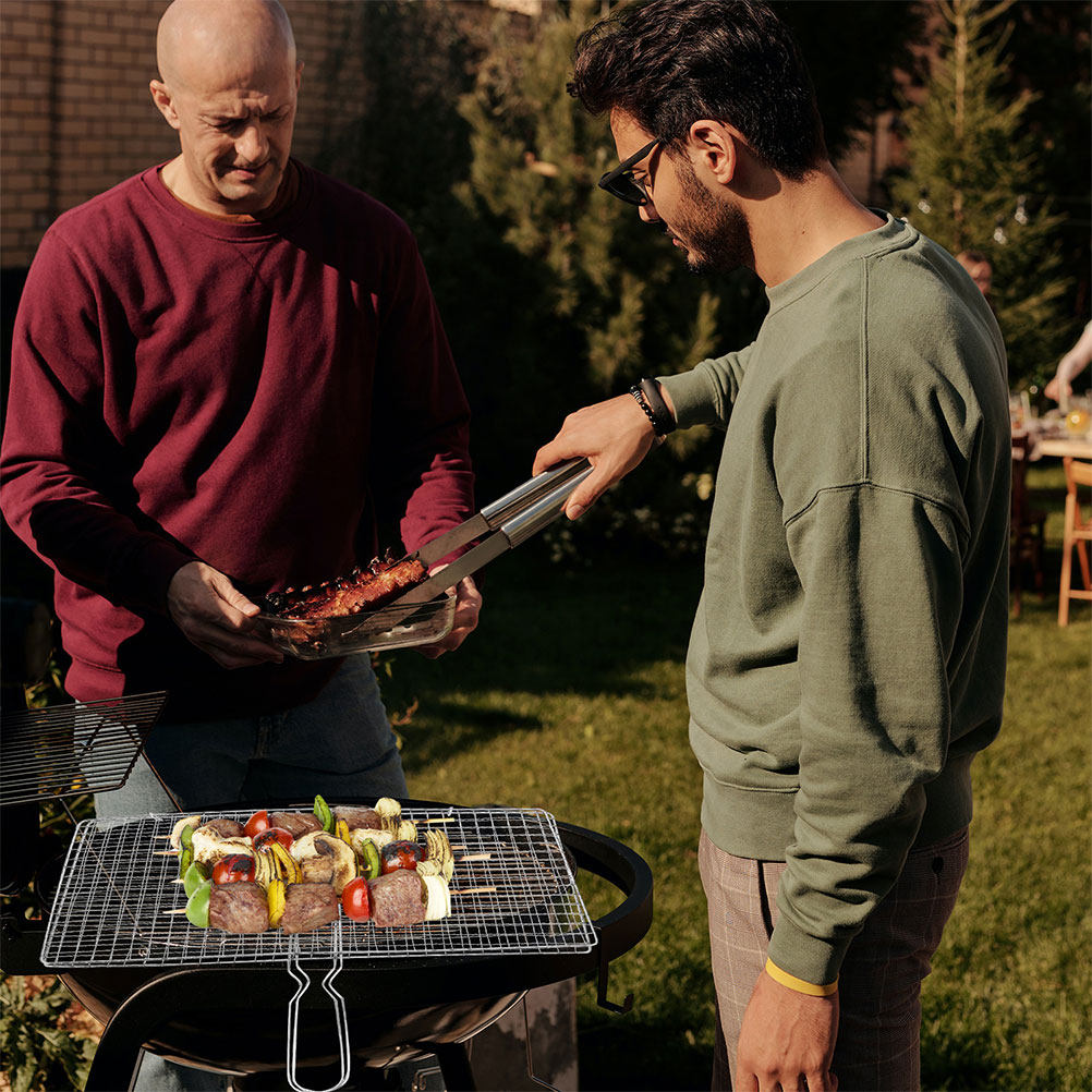 BBQグリルバスケット バーベキューネット 折りたたみ式魚焼 - Campfire Cooking のレビューと価格