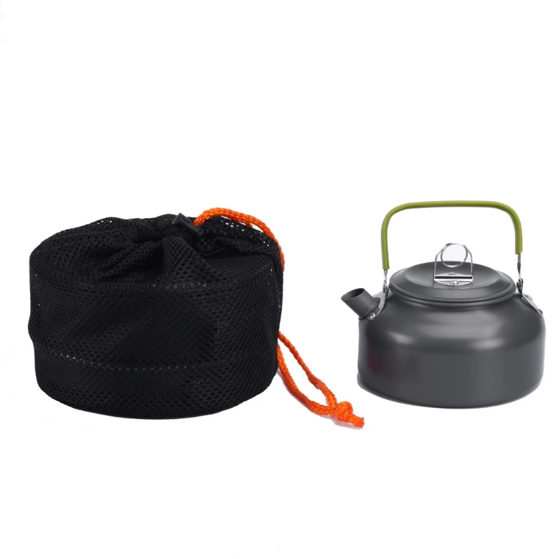 アウトドアポットパンケトルキャンプ調理器具キットハイキングピ - Camping Cooking Kettle のレビューと価格