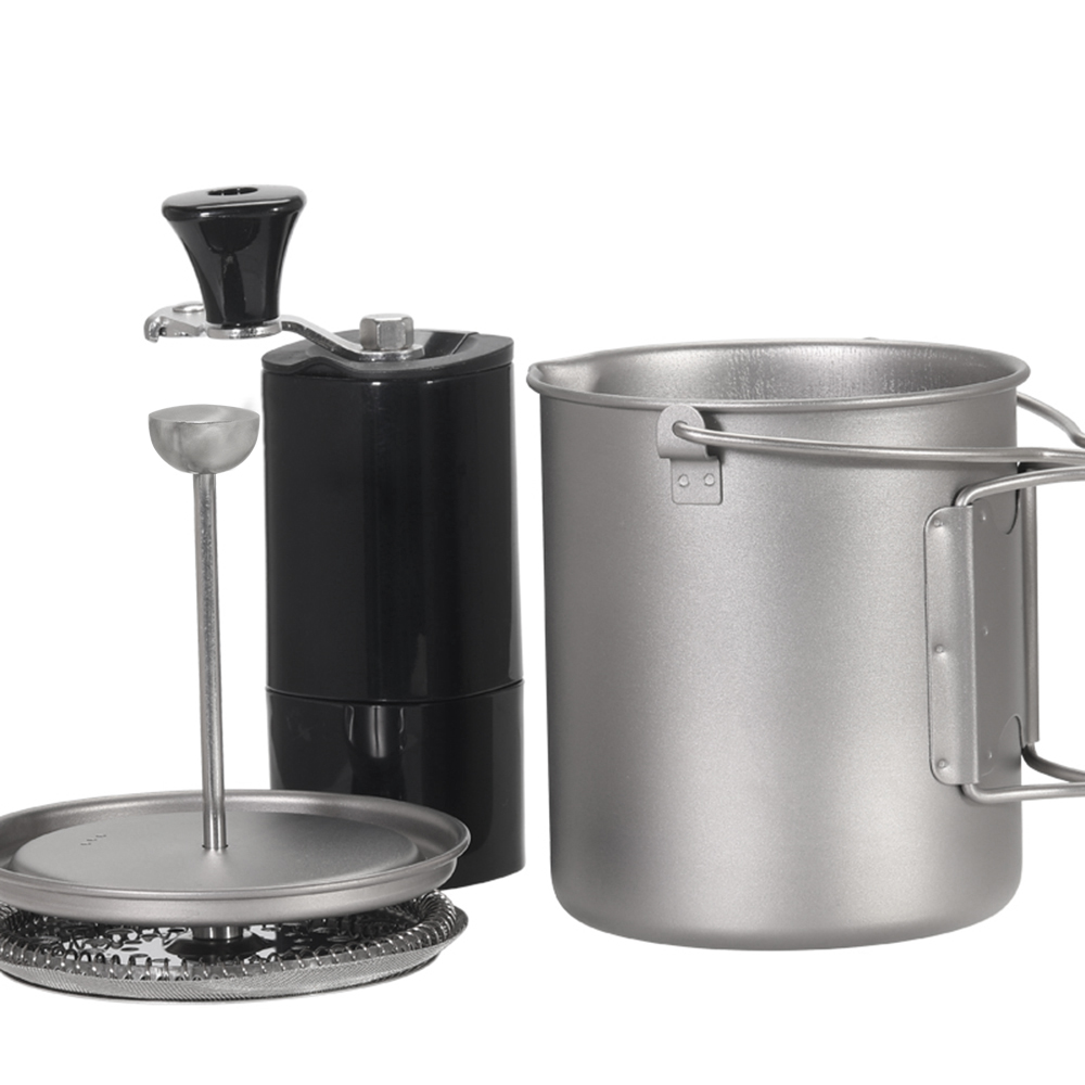 Lixada-キャンプ用の折りたたみ式チタンスプーンカップ, - Camping Cooking Pot Stainless Steel のレビューと価格