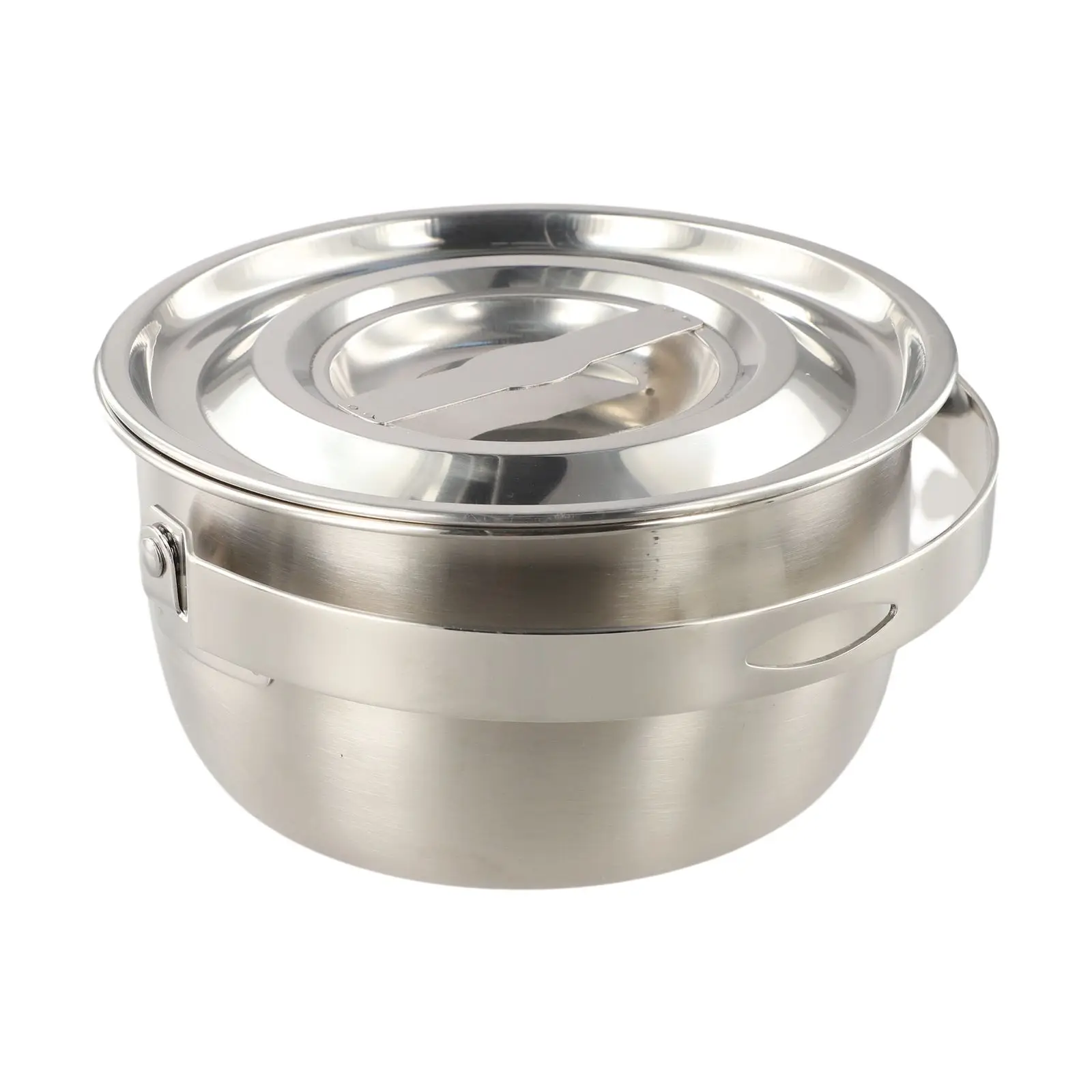 ステンレス製のキャンプ用鍋、蓋と耐熱ハンドル付き、アウトドア - Camping Cooking Pot With Lid のレビューと価格