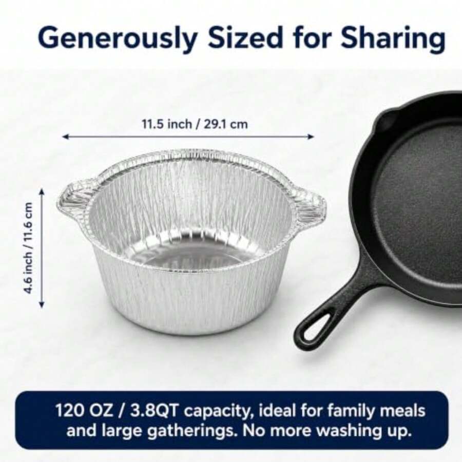 12パック使い捨てポット蓋付き、キャンプ用ベーキング調理用ホ - Camping Cooking Pot With Lid のレビューと価格