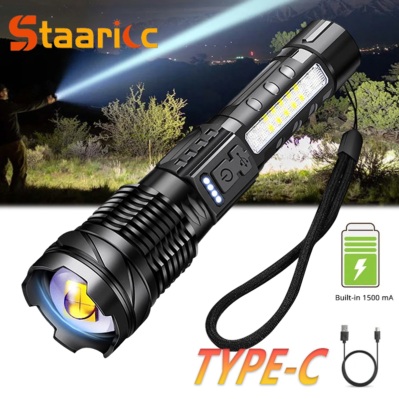 強力な XHP50 LED 懐中電灯防水 18650 トーチ - Camping Cooking Fish のレビューと価格