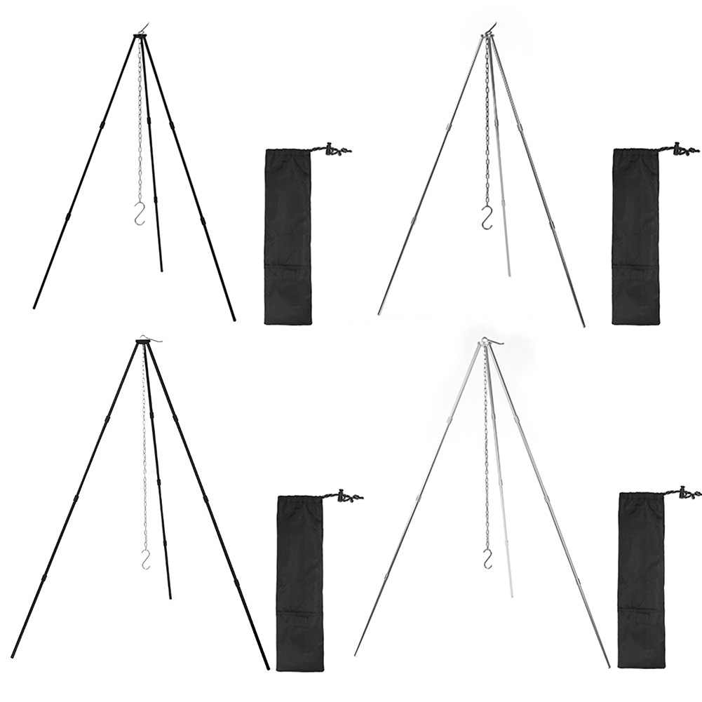 屋外調理三脚ポータブル取り外し可能なスタンドアルミ合金調理鍋 - Camping Cooking Pot Tripod のレビューと価格