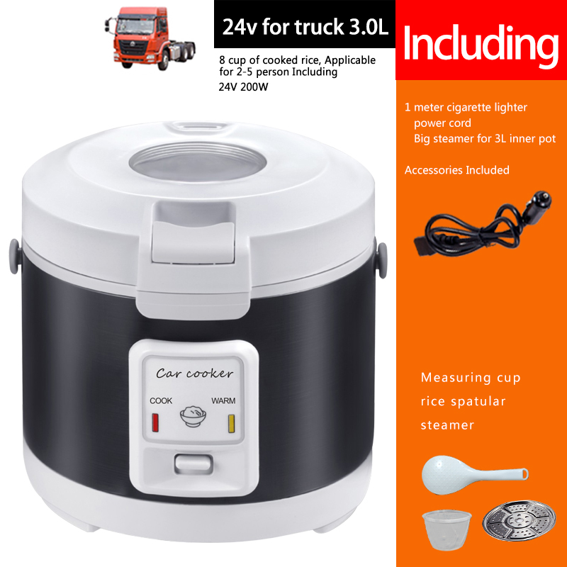24V炊飯器トラック用スープスチーマー加熱式ランチボックスミ - Camping No Cooking Meals のレビューと価格