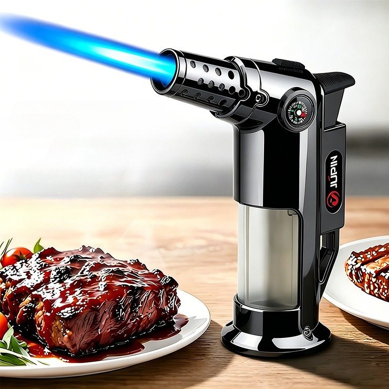 詰め替え式ブタンガスライター、コンパス付き、防風ジェットフレ - Camping Cooking Jet のレビューと価格