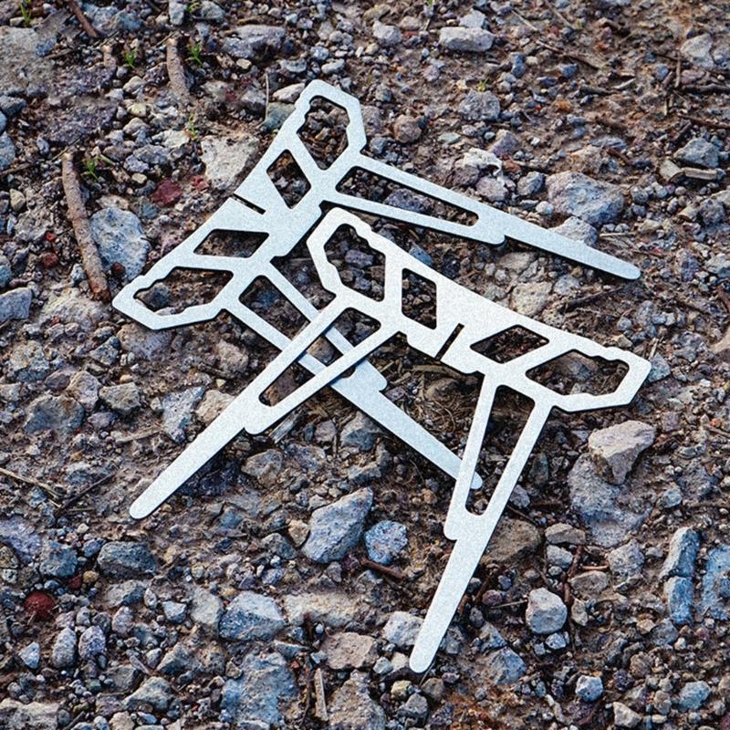屋外調理用55kd折りたたみ式キャンプストーブベースステンレ - Camping Cooking Pot Tripod のレビューと価格
