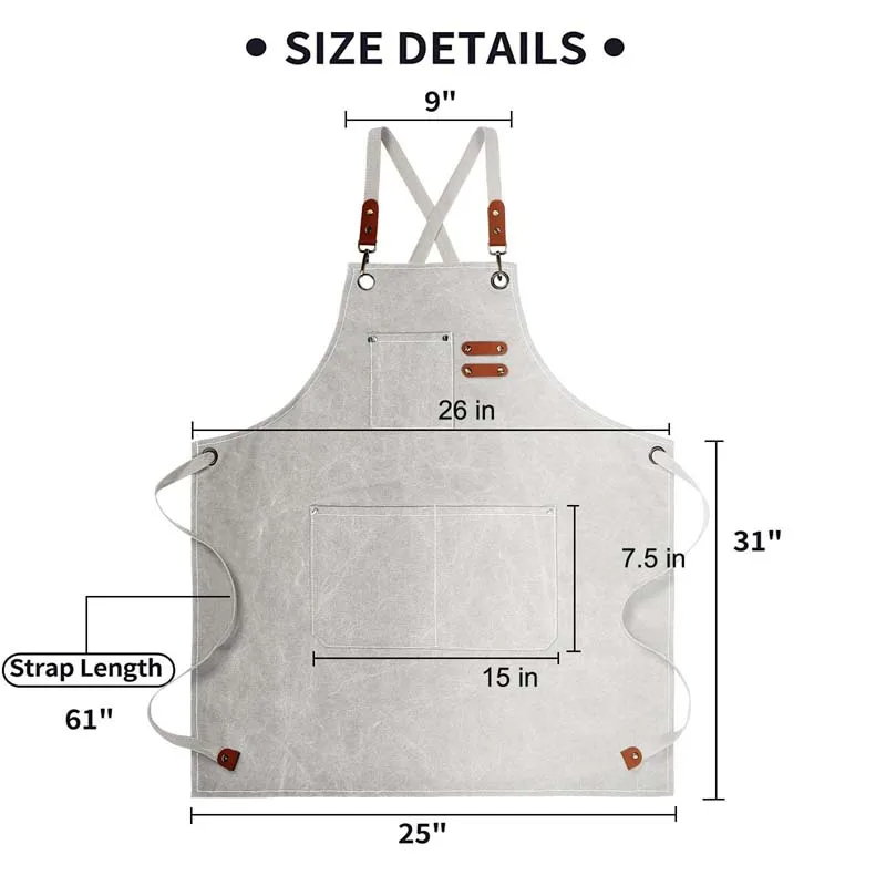 家庭用キャンバスエプロン耐油手を拭くことができますキッチン調 - Camping Cooking Apron のレビューと価格