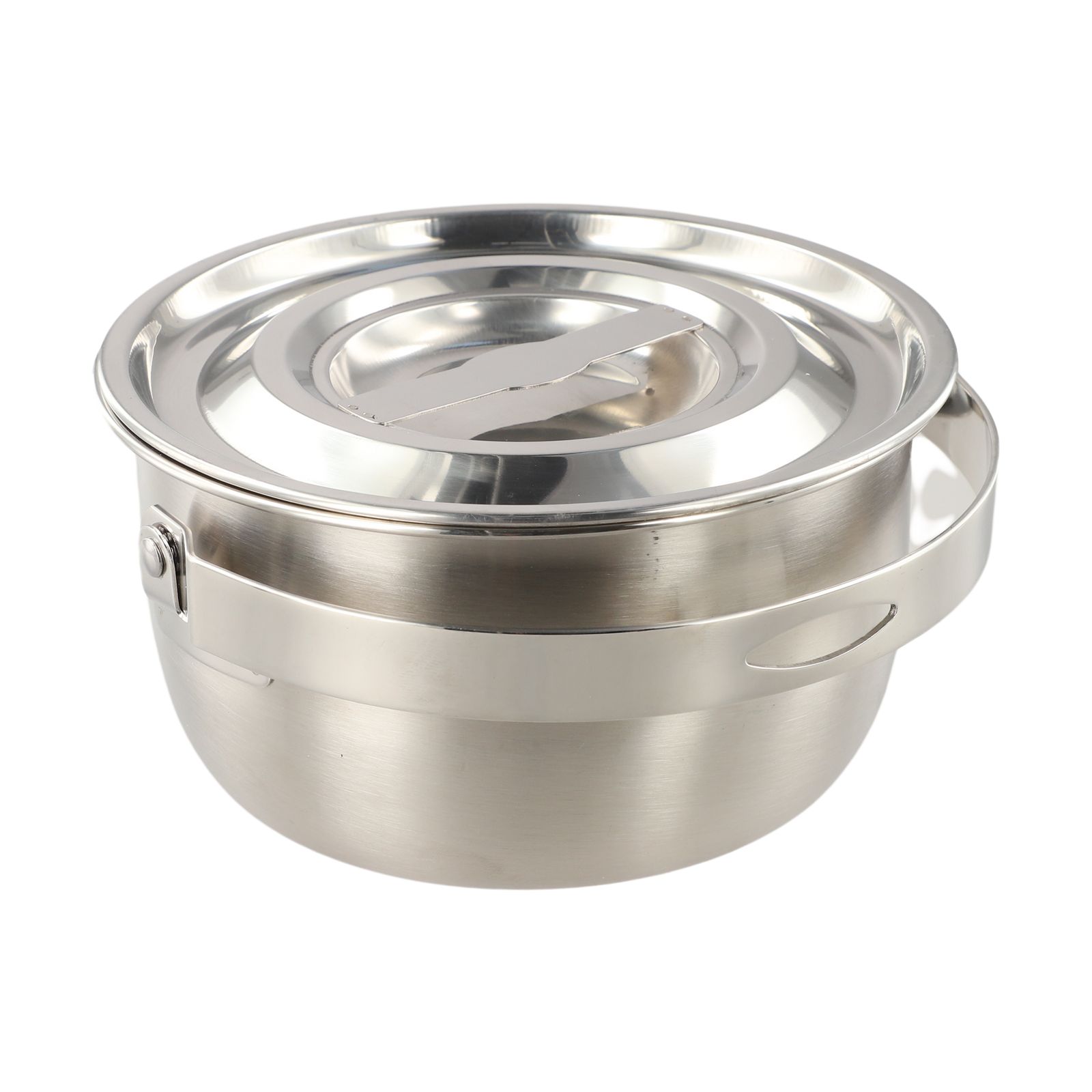 ステンレス製キャンプ用鍋、蓋とハンドル付き、アウトドアクッキ - Camping Cooking Pot With Lid のレビューと価格
