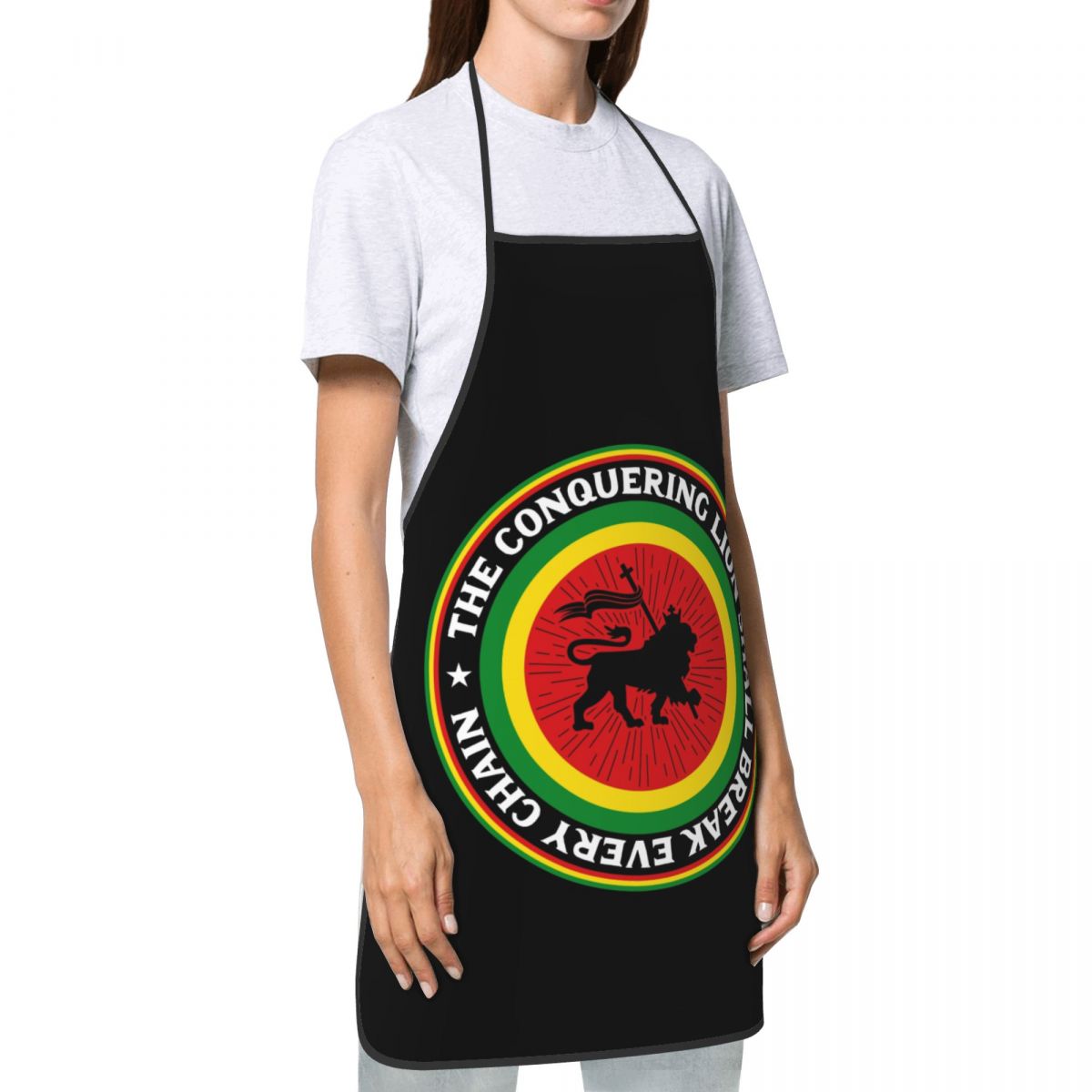 男性と女性のためのジュダビブエプロンのカスタムラスタファリラ - Camping Cooking Apron のレビューと価格