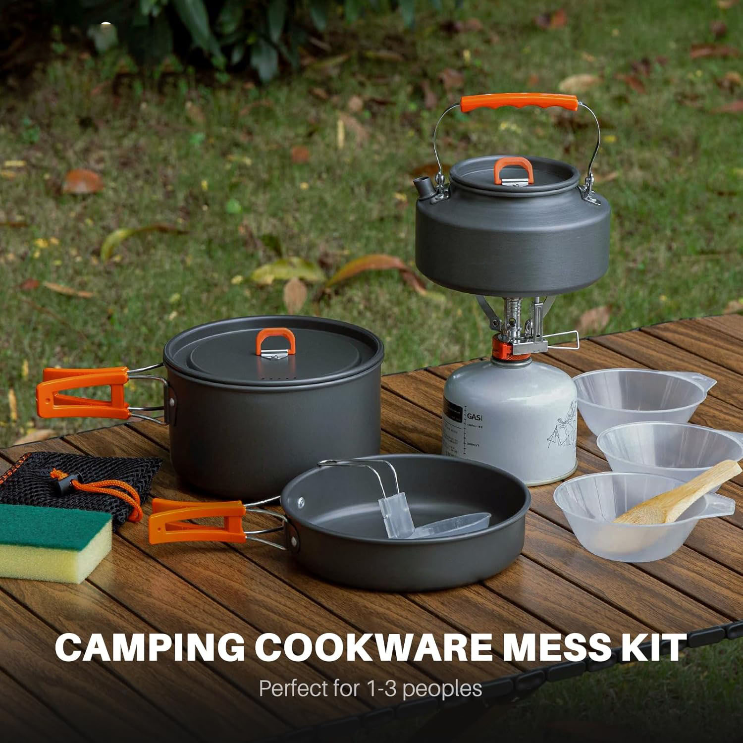 キャンプ用調理器具 キャンプ用ポットとフライパンセット ケト - Camping Cooking Kettle のレビューと価格