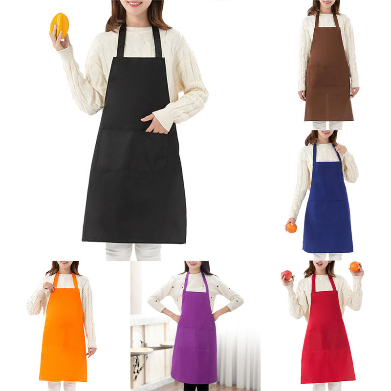 女性男性調理キッチンエプロン無地シェフウェイターコーヒーショ - Camping Cooking Apron のレビューと価格