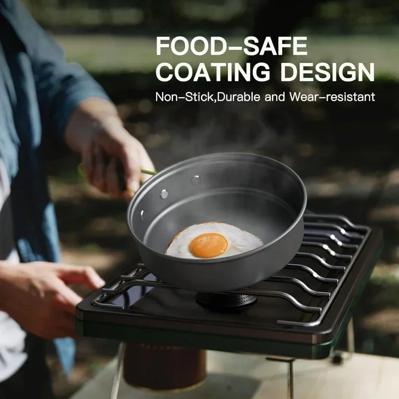 キャンプ用調理器具セット、アウトドアキッチン用品セット、アル - Camping Cooking Kettle のレビューと価格