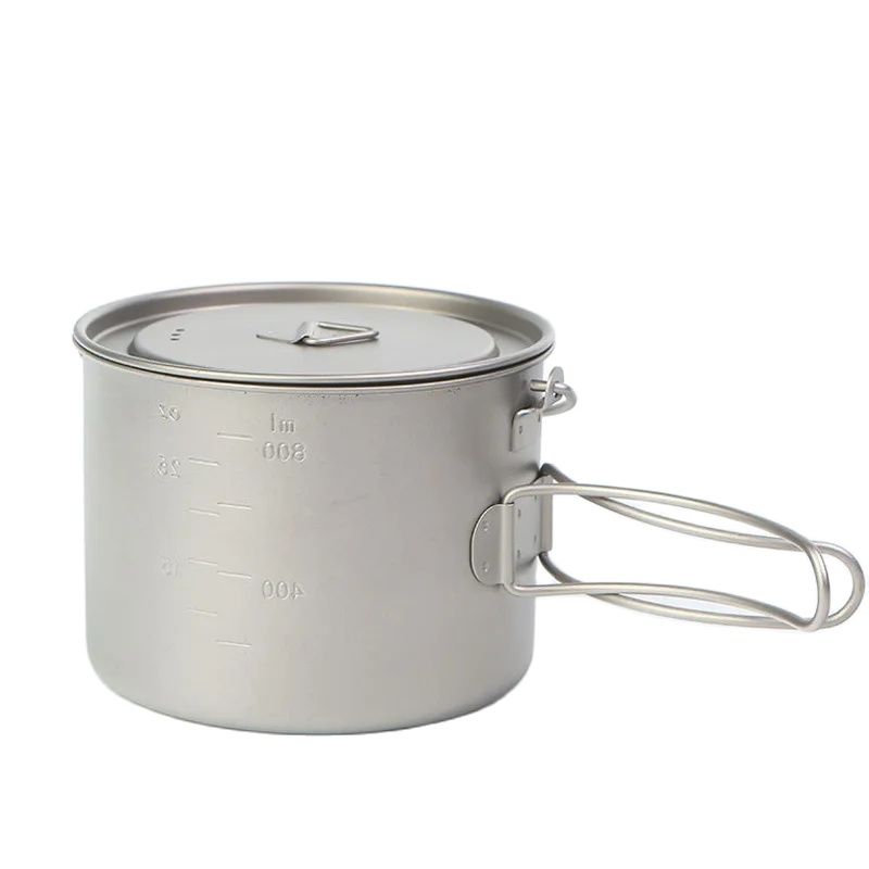 吊り下げハンドル付きチタン調理鍋,ポータブル,キャンプ,ピク - Camping Cooking Handle のレビューと価格