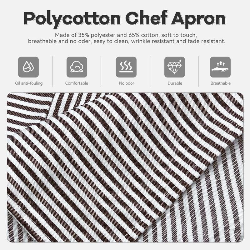 2パックの女性用調理用エプロン、ポケット付き、調節可能なキッ - Camping Cooking Apron のレビューと価格
