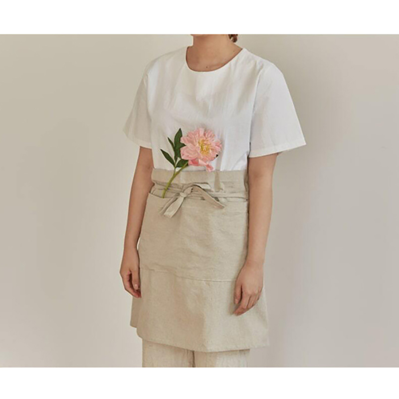 日本製女性用半身エプロン リネンコットン キッチンやダイニン - Camping Cooking Apron のレビューと価格