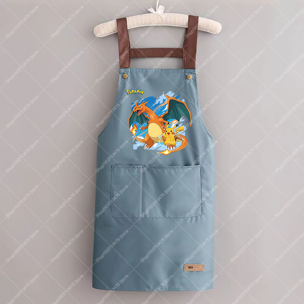 女性男性ファッションプリントエプロン漫画キッチン用品ヒトカゲ - Camping Cooking Apron のレビューと価格