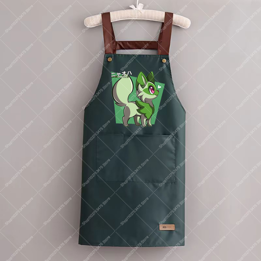 女性男性ファッションプリントエプロン漫画キッチン用品ヒトカゲ - Camping Cooking Apron のレビューと価格
