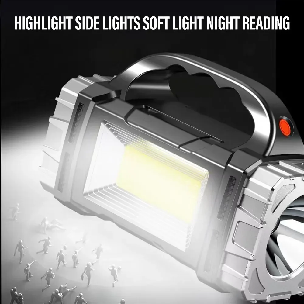 新しいアップグレード充電式ハイパワーソーラー LED 懐中電 - Camping Cooking Fish のレビューと価格