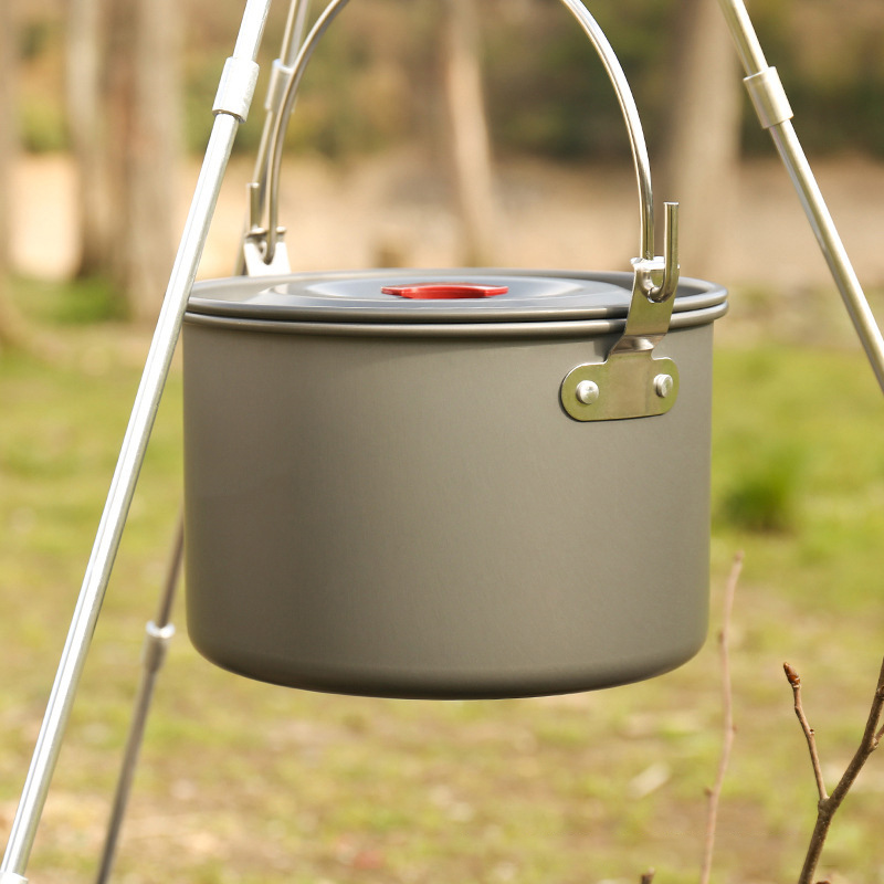 4L キャンプ用吊り下げ鍋 キャンプ三脚 火に吊るす鍋 屋外 - Camping Cooking Pot Tripod のレビューと価格