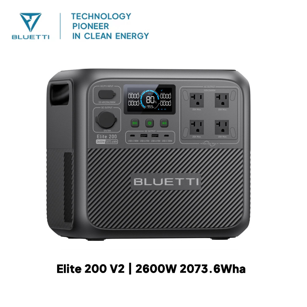 【リニューアル】BLUETTI Elite 200 V2 ポ - Camping Cooking Box のレビューと価格