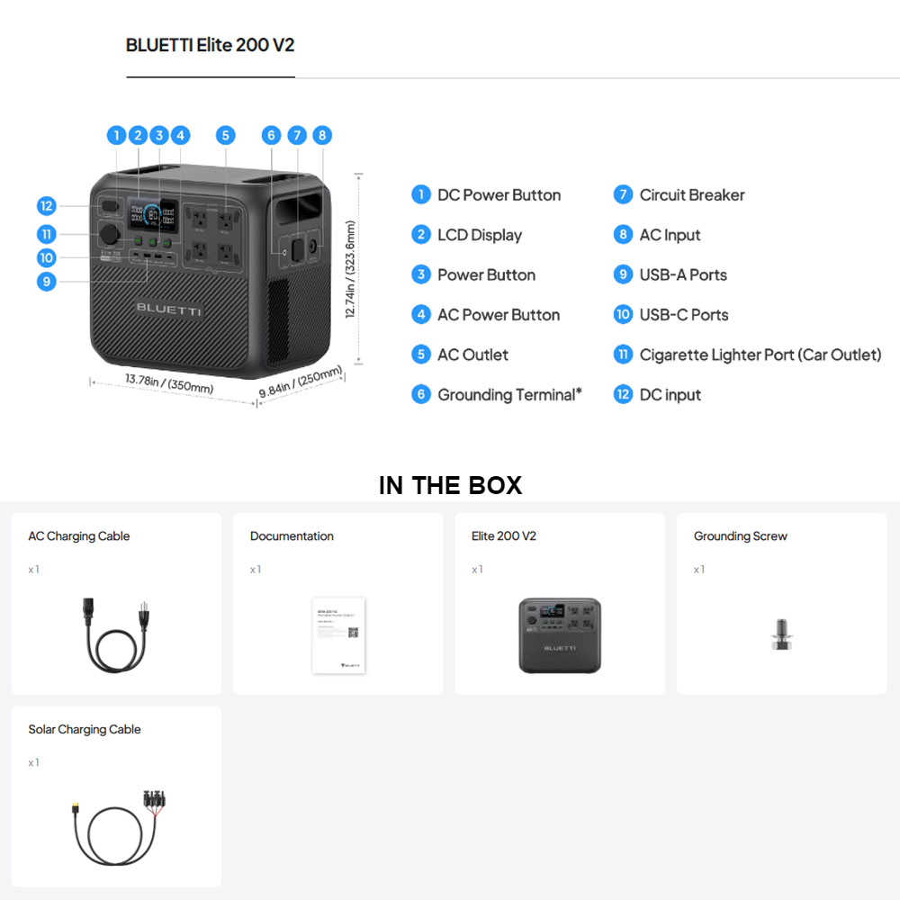 【リニューアル】BLUETTI Elite 200 V2 ポ - Camping Cooking Box のレビューと価格