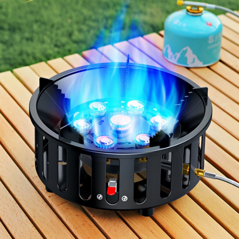 高出力7芯21000Wポータブルキャンプストーブ、強風対応屋 - Campfire Cooking のレビューと価格
