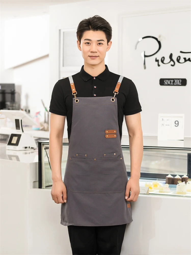 プロフェッショナル男性女性ワークエプロン防水コーヒーサーバー - Camping Cooking Apron のレビューと価格