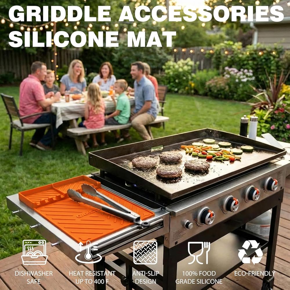 シリコン製グリルマットまたはグリドルアクセサリー、調理キッチ - Camping Cooking Accessories のレビューと価格