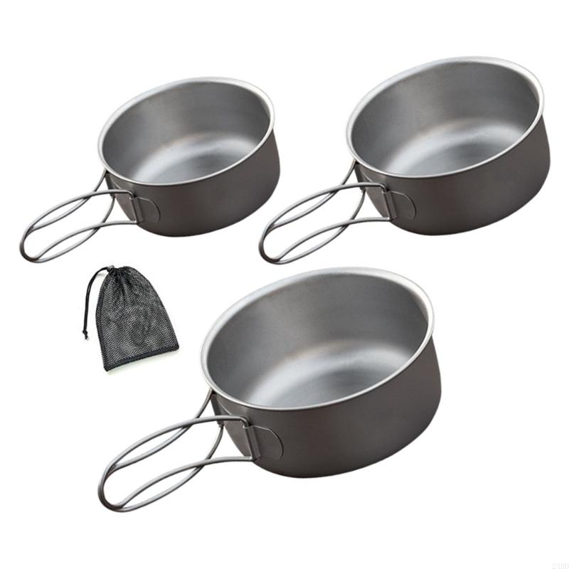 ワイヤーハンドル付きメタルキャンプボウル、バックパッキングス - Camping No Cooking Meals のレビューと価格